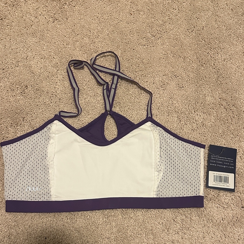 NWT Size Large NUYU State of Mind Tigers Keyhole Sports Bra